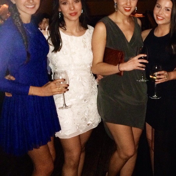 Torn by Ronny Kobo- Isabel Lace Dress in Navy - Picture 4 of 4